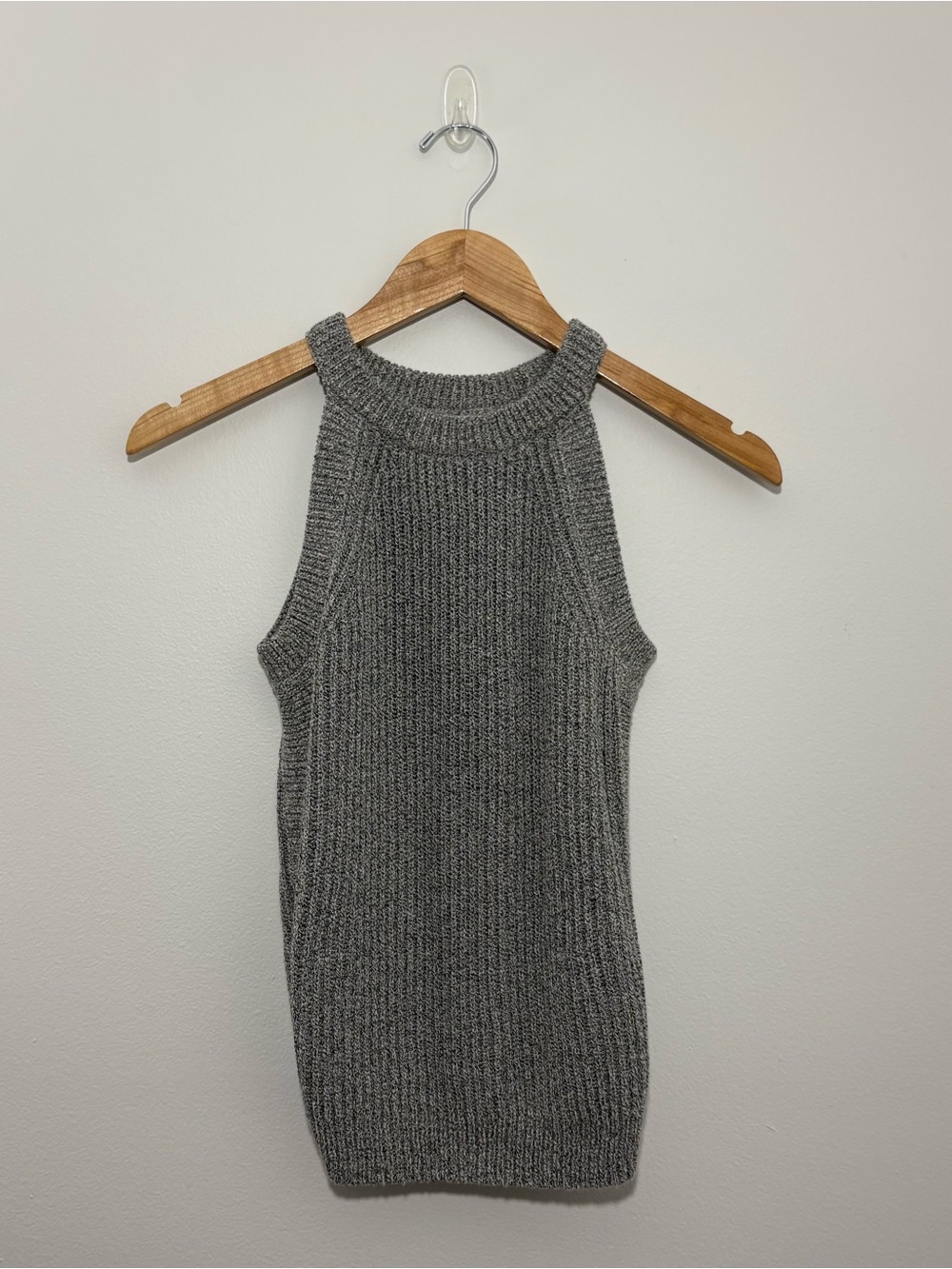 Madewell “Valley” heather grey sweater knit tank top (XXS)